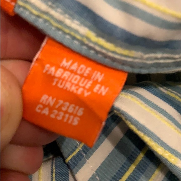 Blue and white striped Hugo Boss dress shirt - Picture 8 of 13